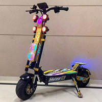 Scooter électrique tout-terrain numérique à deux roues 72V 10000W à double moteur, longue portée, batterie au lithium pliable, haute vitesse, courte distance