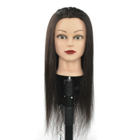 Cosmétologie 100% Réel Salon De Cheveux Humains Pratique Coiffeur Formation Tête Mannequin Mannequin Poupée Mannequin Tête Avec Épaules