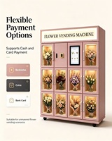 Distributeur automatique de bouquets de fleurs réfrigérés intelligent pour les entreprises de vente de fleurs
