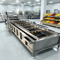 Hogedruk spuitmachine voor fruit en bladgroenten, bladermolen met vibratie, windblazerdroger
