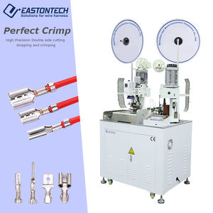 Máquina prensadora de doble cabezal completamente automática de alta calidad, máquina de corte y tira de alambre, equipo de fabricación de cables - Product Image 1