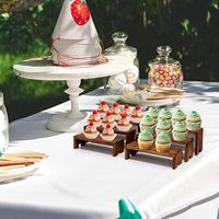 Présentoirs empilables en bois support à gâteau en bois organisateur Cologne pour support à dessert en bois nouvel arrivage