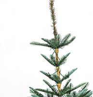Sapin de Noël Artificiel en PE Multi-Tailles, Articulé, Type Sapin de Colza, avec Support Métallique pour Décoration Commerciale (Vente en Gros)