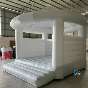Château gonflable commercial en PVC blanc, grand <span class=keywords><strong>espace</strong></span> de saut <span class=keywords><strong>pour</strong></span> enfants et adultes, <span class=keywords><strong>location</strong></span> <span class=keywords><strong>pour</strong></span> mariage et fête d'<span class=keywords><strong>anniversaire</strong></span> - Product Image 2