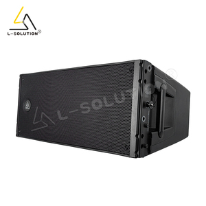 Enceintes Line Array Actives Stéréo 110V 1400W Double 10 Pouces Série HDL20 Aimant Néodyme Impédance <span class=keywords><strong>8</strong></span> Ohms avec Flight Case Inclus - Product Image 1