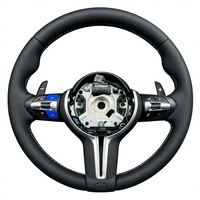 Volant en cuir véritable à fond plat pour BM/W F07 F18 F15 F16, pièces automobiles cousues à la main, vente en gros