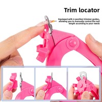 Coupe-ongles en U de style français pour manucure DIY, outil de coupe pour ongles artificiels en acrylique, pour usage manuel