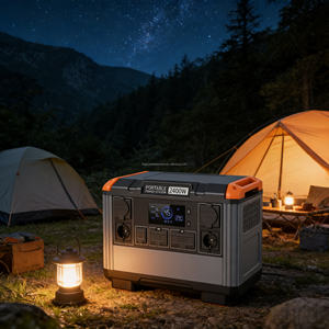 Générateur Solaire Portable 2400W 2000Wh LiFePO4 Prise EU Sinus Pur Pour Camping Urgence Camping-Car - Product Image 1