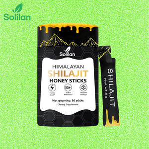 सोलिलन हलाल शाकाहारी शिलजीत भगवा गुम्मस 30 स्टिक/बोतल कार्बनिक केसर प्रतिरक्षा समर्थन ऊर्जा हर्बल पूरक - Product Image 1