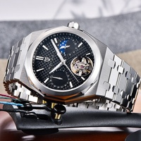 Montre Pagani Design pour homme, nouvelle montre calendrier, phase de lune, étanche, entièrement automatique, mécanique, acier inoxydable, modèle PD-YS036