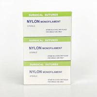 Fil chirurgical monofilament lisse en nylon stérile jetable pour hôpitaux vétérinaires et cliniques pour animaux
