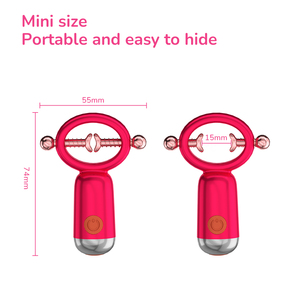 シリコーン乳首クランプバイブレーターBdsmセックスおもちゃSmボンデージ4振動周波数10モード乳首刺激器女性用 - Product Image 4