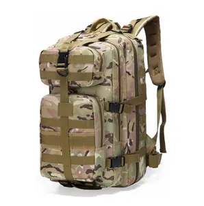 600D Waterproof Tactical Assault Molle Pack 35L Camo Sling Backpack Green Color 3P Hiking Backpack