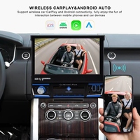 Lecteur multimédia Android universel 7 pouces pour voiture avec GPS intégré, aide au recul, caméra de recul, Carplay, Auto, BT, WiFi, stéréo, DVR, USB, 1 an