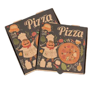 6 10 12 14 15 16 18 24 Inch Pizza Box Custom Pizza Delivery Box Factory Supply Pizza Box Corrugated