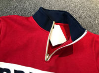 Veste de survêtement vintage personnalisée avec un design imprimé, coupe-vent, 100% coton, col montant et broderie de logo