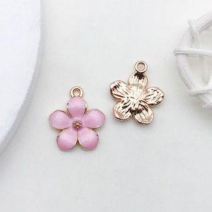 Rose dégoulinant d'huile bricolage bijoux faits à la main accessoires alliage pendentif bijoux pendentif matériel métal charme petits cadeaux - Product Image 4