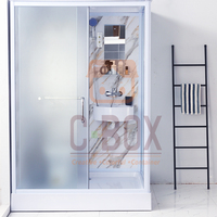 Ensemble d'accessoires de salle de bain de luxe Cbox Installation portable Salle de bain tout-en-un avec douche préfabriquée