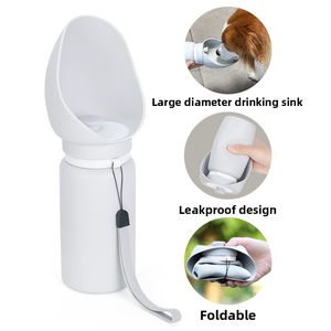 Pet Bowl Portátil Dobrável Gato e Cachorro Bowl Leak Proof Silicone Outdoor Travel Alimentação Garrafa Pet Supplies Atacado - Product Image 1