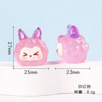Accessoires en résine dessin animé lapin bricolage crème colle coque de téléphone patch cheveux accessoires tasse d'eau ornements en résine décoratifs