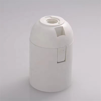 Haute qualité CE VDE plastique E27 support de lampe vis corps lisse 250V adaptateur d'économie d'énergie garantie de 2 ans