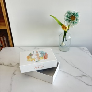 <span class=keywords><strong>Coffret</strong></span> Cadeau Eau Thermale avec Illustration Parisienne, Emballage Blanc, <span class=keywords><strong>Coffret</strong></span> Cadeau Élégant pour Produits de Soins de la Peau - Product Image 5