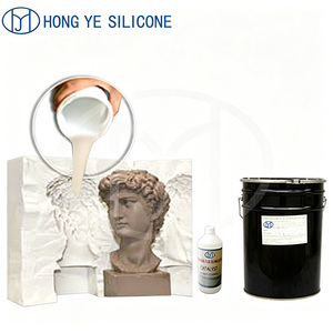 Caoutchouc de silicone liquide série HY-6 pour la fabrication de moules de statues de divinités en plâtre, résistant aux produits chimiques et au vieillissement - Product Image 1