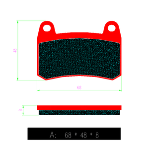 ระบบเบรกหน้าและหลังผ้าเบรกรถจักรยานยนต์แผ่นแรงเสียดทานสำหรับ <span class=keywords><strong>TRK251</strong></span> TNT300 <span class=keywords><strong>Benelli</strong></span> - Product Image 4