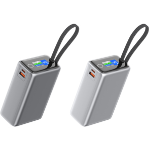 Nouvelle batterie <span class=keywords><strong>externe</strong></span> 25000mah PD100W Charge rapide Câble intégré Batterie <span class=keywords><strong>externe</strong></span> <span class=keywords><strong>de</strong></span> grande capacité <span class=keywords><strong>Chargeur</strong></span> <span class=keywords><strong>portable</strong></span> pour iPhone Ordinateur <span class=keywords><strong>portable</strong></span> - Product Image 1