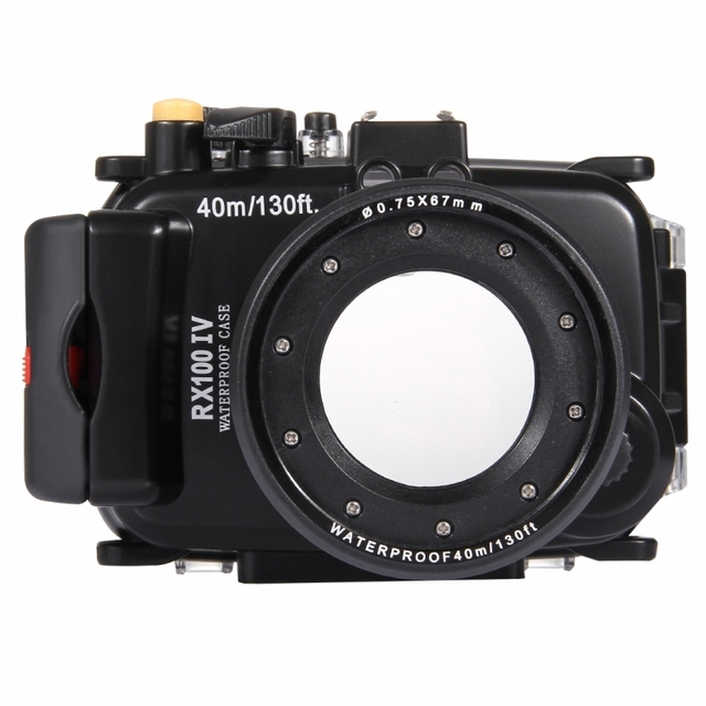PULUZ 40m Underwater Depth Diving Case Waterproof Box case Camera Housing for Sony RX100 IV for Dslr Camera Bag