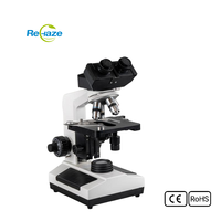 XSZ-N107 Binocular Biological Compound Microscope 400x-1600X School Laboratory LED Display Screen Manual Focus IP55 Rated