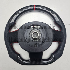 พวงมาลัยคาร์บอนไฟเบอร์ลายฉลุหนังแท้ ดีไซน์เฉพาะ M Performance สำหรับ BMW Mini Cooper S R56 R61 - Product Image 5