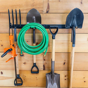 <span class=keywords><strong>Support</strong></span> <span class=keywords><strong>mural</strong></span> en fer pour outils de jardin, organisateur de garage, <span class=keywords><strong>support</strong></span> suspendu pour cour, crochet robuste, rangement pour pelles, râteaux, tuyaux, cordes - Product Image 5