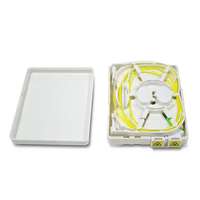 Caja Terminal de Fibra Óptica FTTH de 1, 2 y 4 Núcleos con Adaptador SC, Placa Frontal SC de 0.9mm, Pigtail de Fibra Óptica de 1m SM G657A1, Equipo de Fibra Óptica