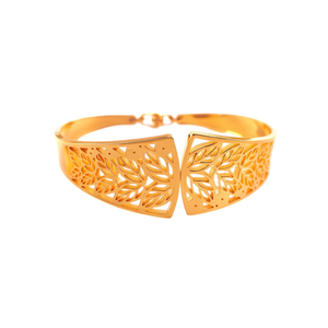Brazalete de Moda en Acero Inoxidable 316L con Baño de Oro PVD, Diseño Sostenible y Resistente - Product Image 2
