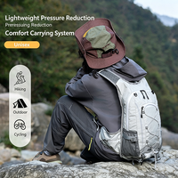 Sac à dos de sport de plein air ultra-léger en nylon et polyester imperméable, grande capacité, portable, pour la randonnée et l'alpinisme