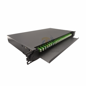 19in 24 Ports 48 core LC <span class=keywords><strong>APC</strong></span> UPC ODF Patchpanel 1U Tiroirs coulissants tiroir à fibre optique panneau de brassage équipement à fibre optique - Product Image 5