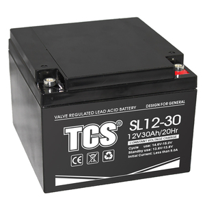 Batería de plomo ácido TCS de 12 voltios y 30Ah de <span class=keywords><strong>agua</strong></span> <span class=keywords><strong>salada</strong></span> para batería recargable solar - Product Image 1