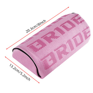 Pièces automobiles, coussin de dossier de siège en toile de style JDM, repose-nuque de course avec logo BRIDE, marque Yuechi, modèle YC-JDM0107 - Product Image 3