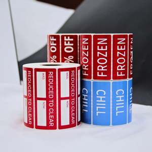 Étiquettes autocollantes personnalisables colorées pour codes-barres, imperméables, 40x30mm, 58x60mm, pour imprimante thermique, promotion, épicerie - Product Image 1