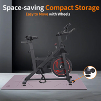 Vélo de spinning intelligent unisexe avec cadre en acier, volant d'inertie de 6 kg, pour salle de sport intérieure, qualité OEM supérieure