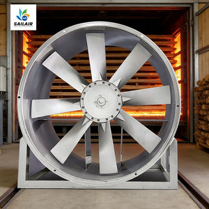 Ventilador Axial Industrial Eléctrico de Acero Inoxidable Resistente a Altas Temperaturas, Aspas de Aleación de Aluminio, 1.4KW, para Horno de Secado de Madera - Product Image 3