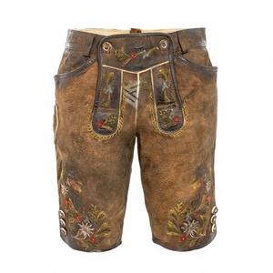 Pantalones cortos de cintura media para mujer, de piel de vaca auténtica, estilo Oktoberfest bávaro alemán, para fiesta de Halloween y festivales de cerveza - Product Image 1