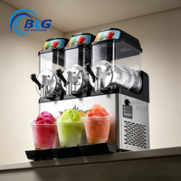 Machine à glace pilée automatique BLG 36L, grande capacité, trois réservoirs, pour restaurants et bars