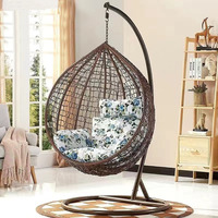 Fauteuil suspendu en forme d'œuf avec coussin amovible, faible MOQ, livraison rapide