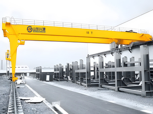 เครนกึ่งโครงสำหรับใช้งานภายในอาคารสำหรับโรงงาน 10 ตัน ปรับแต่งกำลังรับน้ำหนักได้ มอเตอร์ไฟฟ้า ระบบเกียร์ รีโมทคอนโทรล ระยะช่วง 6.5-13.5 เมตร ระยะช่วง 6 เมตร - Product Image 4