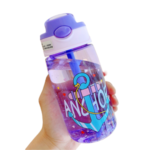 Trẻ Em Của Rơm Chai Nước 480Ml Công Suất Bé Uống Cho Ăn <span class=keywords><strong>Sipper</strong></span> Biểu Tượng Tùy Chỉnh Cho Trở Lại Trường Học Du Lịch - Product Image 3
