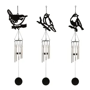 WV22 Groothandel Muur Home Decoratie Gift Aangepaste Logo Outdoor Wind Chime Metalen Memorial Windgong