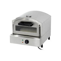 Four à pizza au gaz commercial pour comptoir, commande mécanique, 2,1 kW, haute productivité, garantie 1 an pour restaurant, boulangerie, restauration