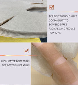 Großhandel 50gsm Tee-Faser Gesichtsmasken-Rohmaterial Gesichtsmaskenblätter mit Design für Schönheitspflege - Product Image 3